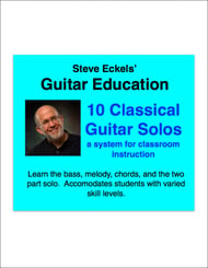 Classical Guitar Solos and Learning System Guitar and Fretted sheet music cover Thumbnail